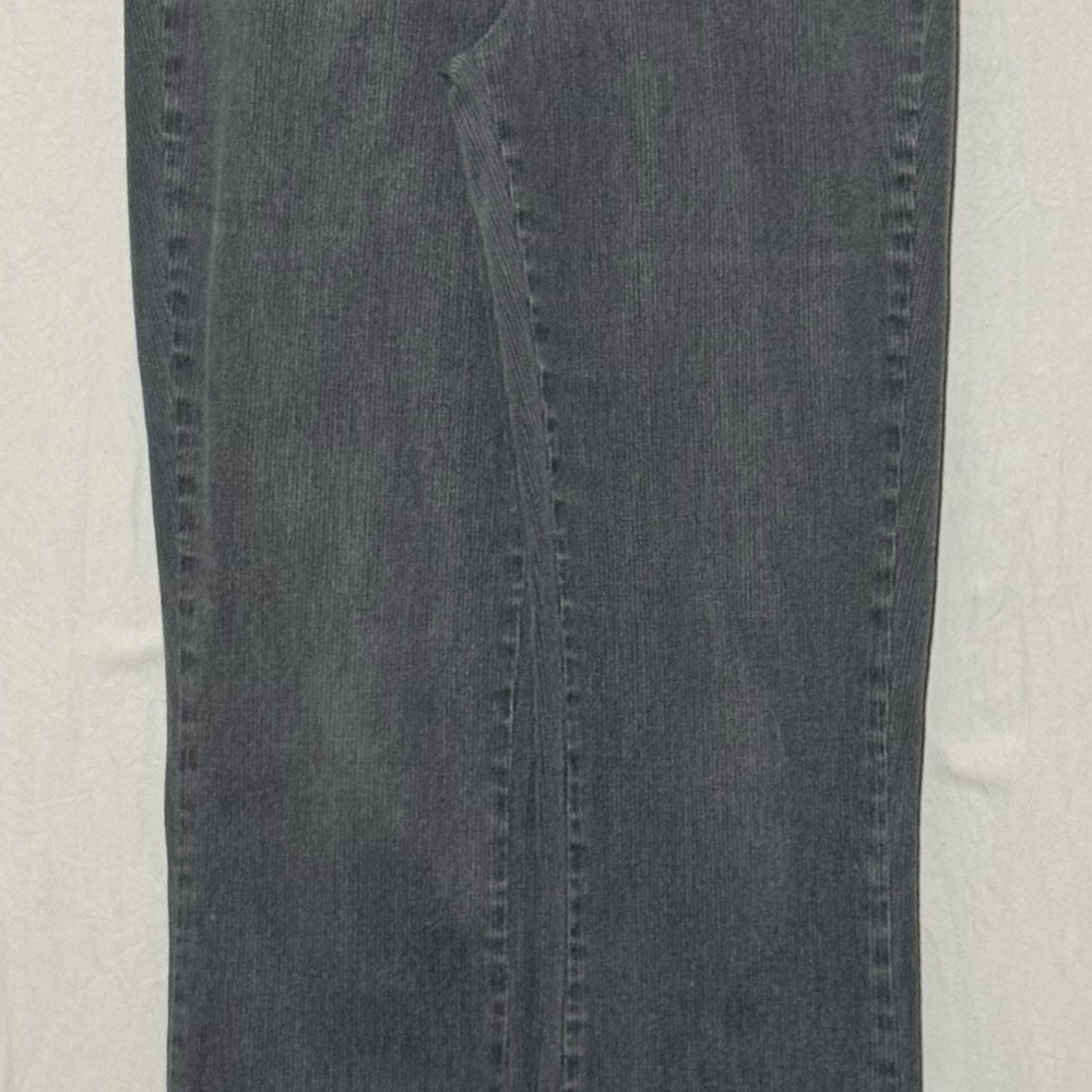 Stretchy Comfy Vintage Charcoal Corduroy Flared Jeans